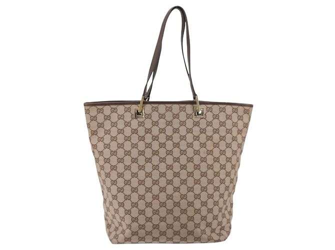 Borsa Tote GUCCI GG Canvas Pink Gold 002 1098 Auth 196324 - vista 3