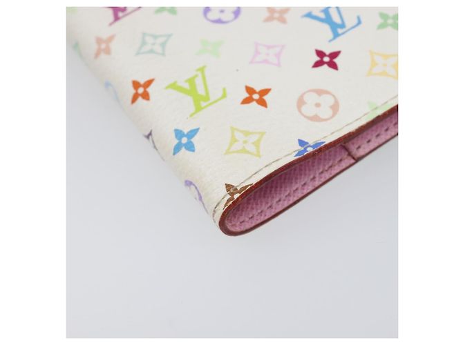 LOUIS VUITTON Monogram Multicolor Agenda PM Cover White R20896 LV Auth 199066 Blanc - vue 14