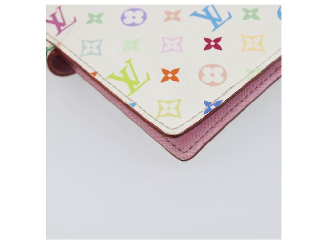 LOUIS VUITTON Monogram Multicolor Agenda PM Cover White R20896 LV Auth 199066 Blanc - vue 16