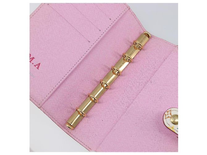 LOUIS VUITTON Monogram Multicolor Agenda PM Cover White R20896 LV Auth 199066 Blanc - vue 20