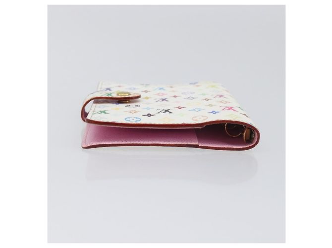 LOUIS VUITTON Monogram Multicolor Agenda PM Cover White R20896 LV Auth 199066 Blanc - vue 5