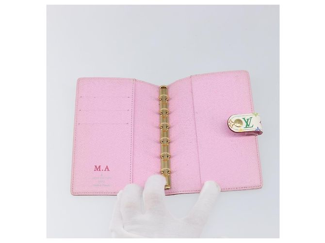 LOUIS VUITTON Monogram Multicolor Agenda PM Cover White R20896 LV Auth 199066 Blanc - vue 8