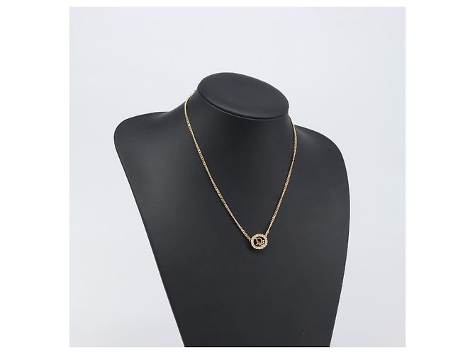 Collana Christian Dior metallo Gold Tone Auth 193448M - vista 14