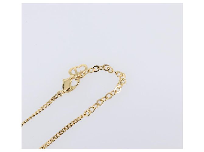 Collana Christian Dior metallo Gold Tone Auth 193448M - vista 7