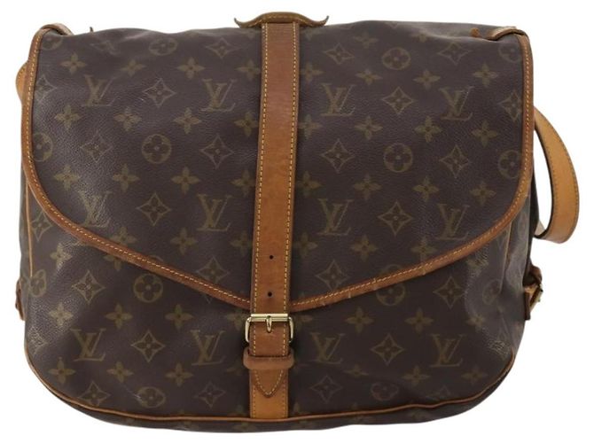 Borsa a tracolla LOUIS VUITTON Monogram Saumur 35 M42254 LV Auth BA14853 Monogramma - vista 13