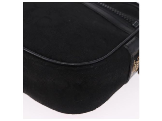 16 Céline Borsa a tracolla CELINE C Saluki Canvas Black Gold Tone Auth ep15727 Nero - vista 14