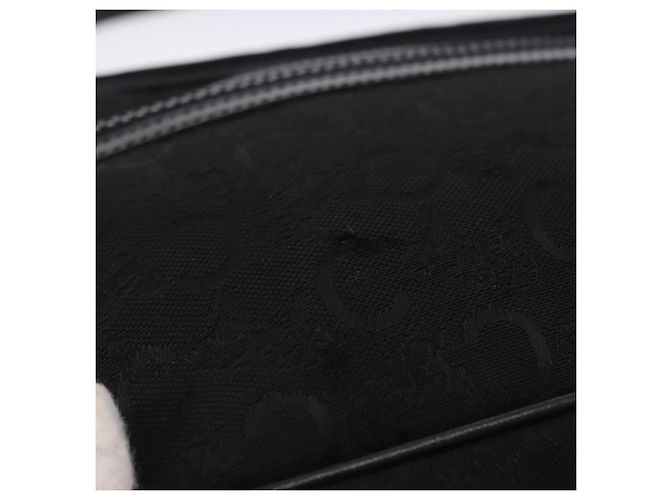 16 Céline Borsa a tracolla CELINE C Saluki Canvas Black Gold Tone Auth ep15727 Nero - vista 17
