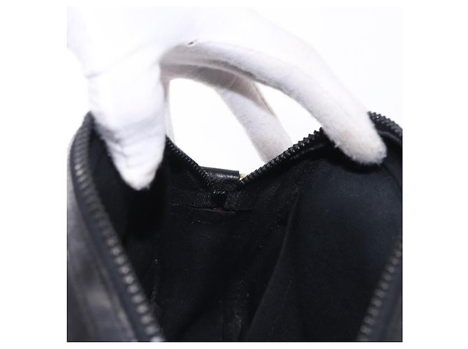16 Céline Borsa a tracolla CELINE C Saluki Canvas Black Gold Tone Auth ep15727 Nero - vista 19