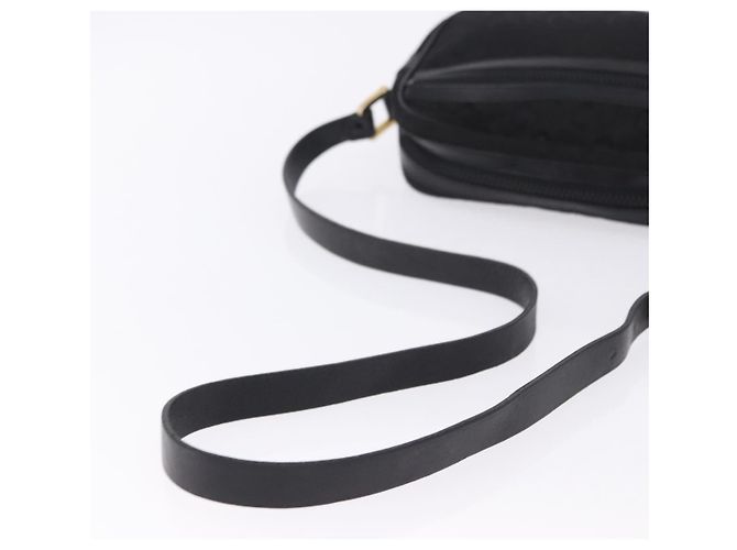 16 Céline Borsa a tracolla CELINE C Saluki Canvas Black Gold Tone Auth ep15727 Nero - vista 7