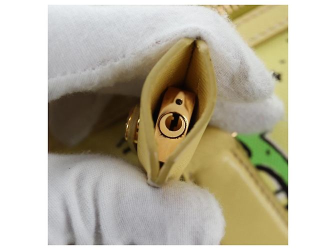 Sac à main PRADA Canvas 2way Gold Yellow Auth 197302V Doré Jaune - vue 25