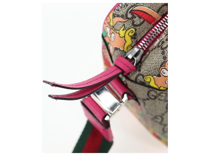 Borsa per bambini GUCCI GG Supreme PVC 2way Beige Silver 525518 Auth 196579SAM Argento - view 19