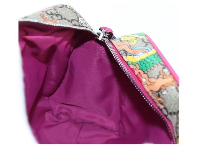 Borsa per bambini GUCCI GG Supreme PVC 2way Beige Silver 525518 Auth 196579SAM Argento - view 22