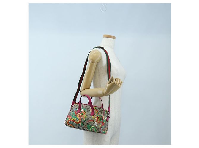 Borsa per bambini GUCCI GG Supreme PVC 2way Beige Silver 525518 Auth 196579SAM Argento - view 25