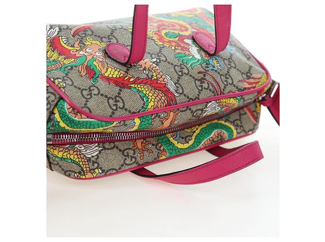 Borsa per bambini GUCCI GG Supreme PVC 2way Beige Silver 525518 Auth 196579SAM Argento - view 6