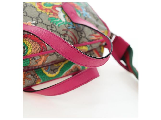 Borsa per bambini GUCCI GG Supreme PVC 2way Beige Silver 525518 Auth 196579SAM Argento - view 7