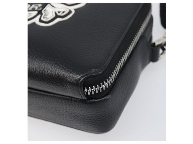 Borsa a Tracolla Christian Dior in Pelle Shawn Stussy Nero Argento Auth 196095M - view 10