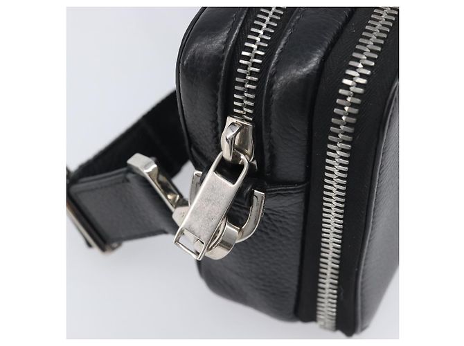 Borsa a Tracolla Christian Dior in Pelle Shawn Stussy Nero Argento Auth 196095M - view 16