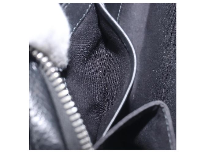 Borsa a Tracolla Christian Dior in Pelle Shawn Stussy Nero Argento Auth 196095M - view 22