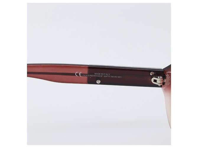 Occhiali da sole Christian Dior plastica Red Auth BA15188 Rosso - vista 13
