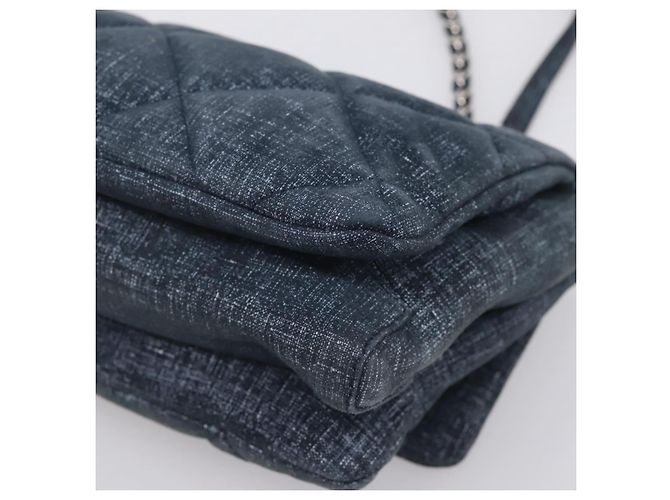 Borsa a tracolla Salvatore Ferragamo Denim Vala Ribbon Chain Blu Auth BA15284V Argento - vista 12