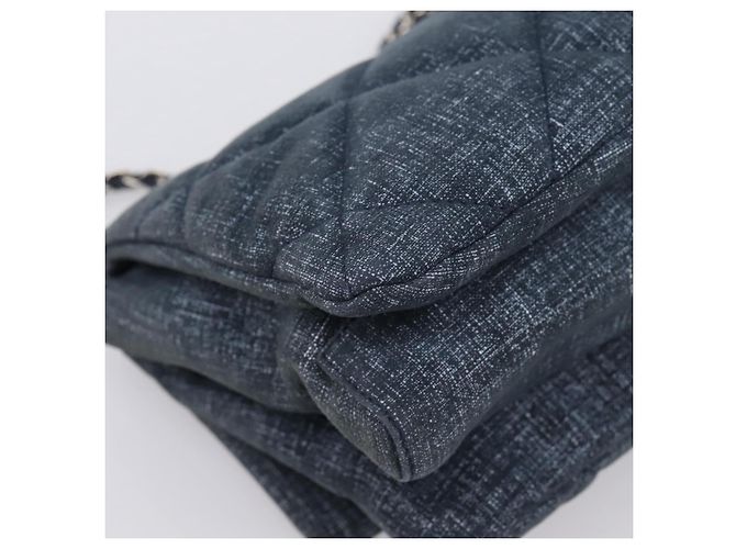 Borsa a tracolla Salvatore Ferragamo Denim Vala Ribbon Chain Blu Auth BA15284V Argento - vista 13