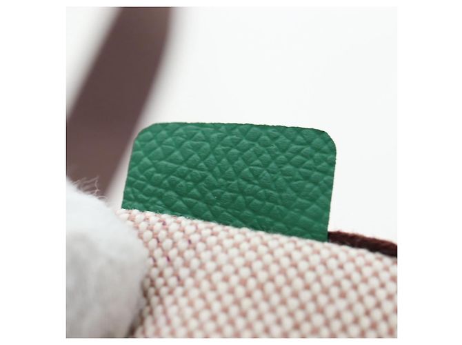 Hermès HERMES Animo Block Bag Borsa a Tracolla Canvas Multicolor Silver Auth 196668M Argento Multicolore - vista 21