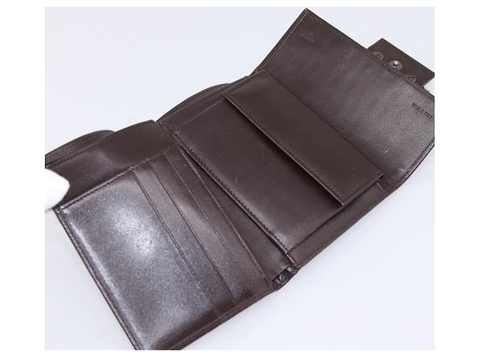 FENDI Zucca Canvas Trifold Wallet Brown Silver 8M0011 Auth 200165A Silvery - view 8