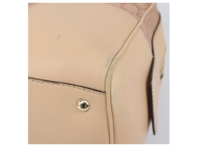 Borsa Boston GUCCI GG Canvas Lovely Pink Gold Auth 197628 Rosa D'oro - vista 10
