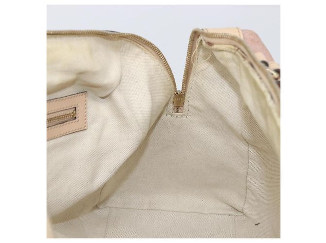 Borsa Boston GUCCI GG Canvas Lovely Pink Gold Auth 197628 Rosa D'oro - vista 19