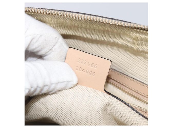 Borsa Boston GUCCI GG Canvas Lovely Pink Gold Auth 197628 Rosa D'oro - vista 24