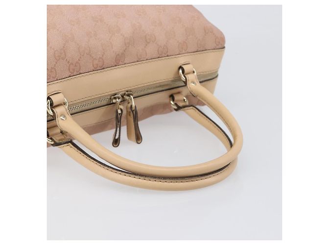 Borsa Boston GUCCI GG Canvas Lovely Pink Gold Auth 197628 Rosa D'oro - vista 7