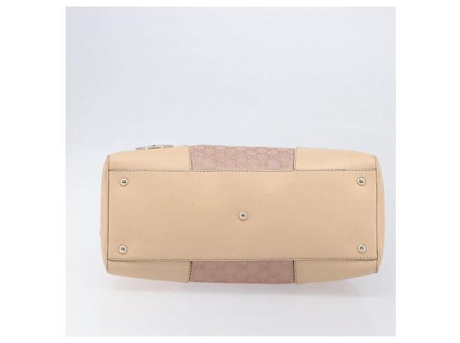 Borsa Boston GUCCI GG Canvas Lovely Pink Gold Auth 197628 Rosa D'oro - vista 9