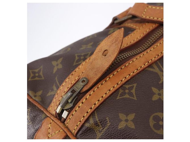 LOUIS VUITTON Monogram Sac Souple 45 Boston Bag M41624 LV Auth ka5852 Monogramma - vista 10