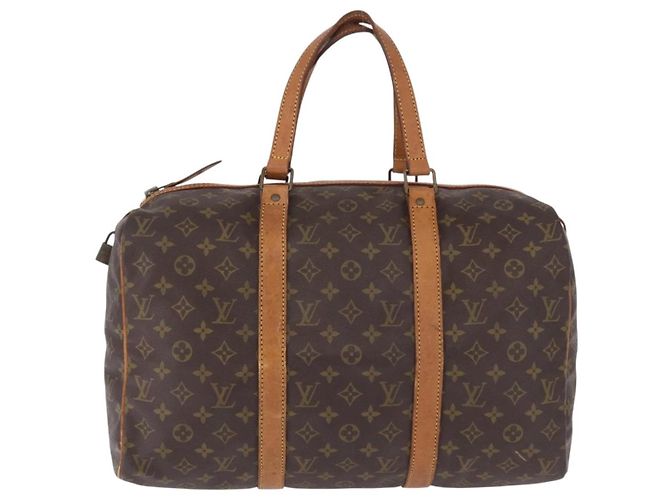 LOUIS VUITTON Monogram Sac Souple 45 Boston Bag M41624 LV Auth ka5852 Monogramma - vista 13