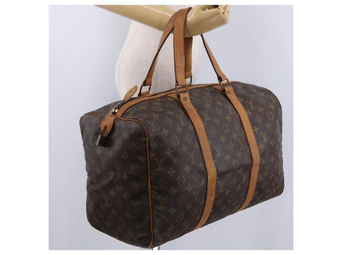 LOUIS VUITTON Monogram Sac Souple 45 Boston Bag M41624 LV Auth ka5852 Monogramma - vista 22