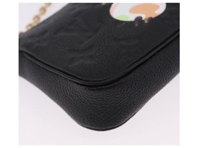 LOUIS VUITTON Empreinte Panda Mini Pochette Accessoires M13824 LV Auth 170873SM Negro Monograma - vista 14
