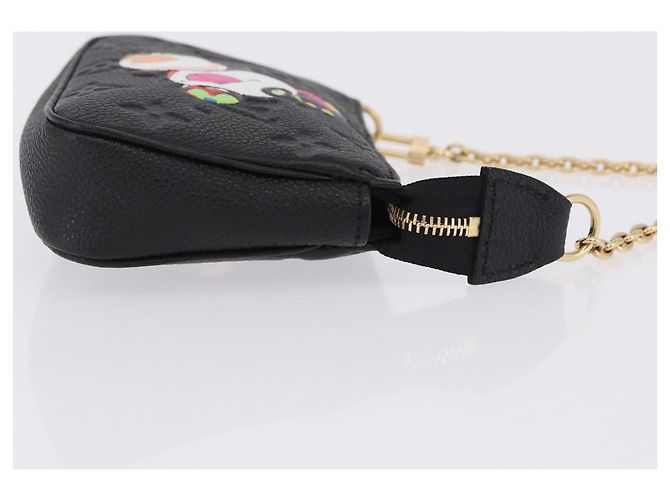LOUIS VUITTON Empreinte Panda Mini Pochette Accessoires M13824 LV Auth 170873SM Negro Monograma - vista 3
