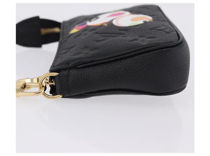 LOUIS VUITTON Empreinte Panda Mini Pochette Accessoires M13824 LV Auth 170873SM Negro Monograma - vista 4