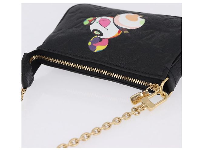 LOUIS VUITTON Empreinte Panda Mini Pochette Accessoires M13824 LV Auth 170873SM Negro Monograma - vista 6