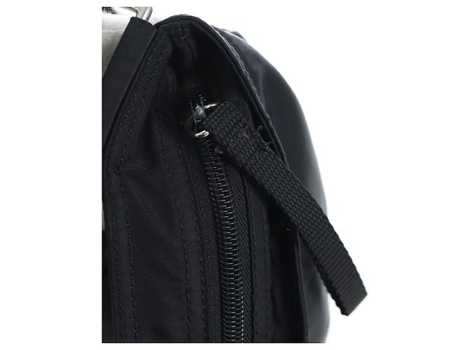 PRADA Schultertasche Nylon Schwarz Silber Auth 199644V - Ansicht 20