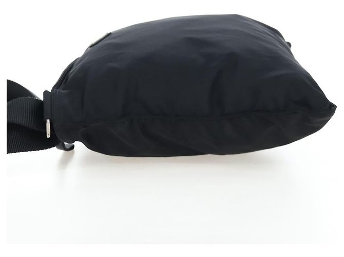 PRADA Schultertasche Nylon Schwarz Silber Auth 199644V - Ansicht 3
