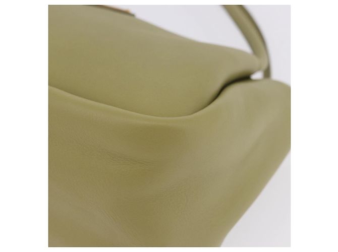 Borsa a tracolla PRADA Darling in pelle Verde Gold Auth 197336SAM D'oro - vista 15