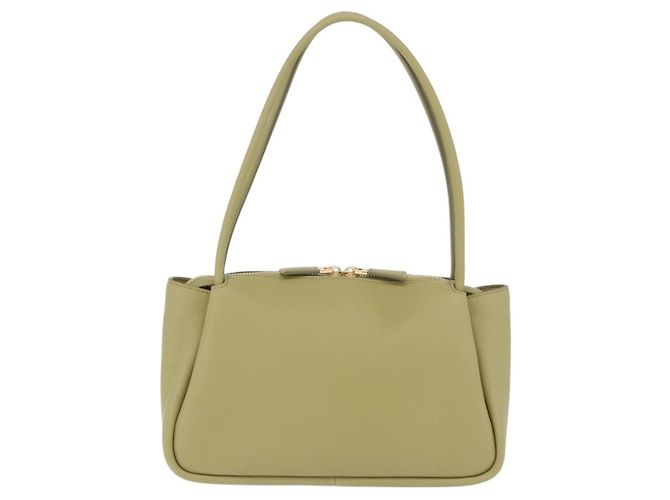 Borsa a tracolla PRADA Darling in pelle Verde Gold Auth 197336SAM D'oro - vista 2