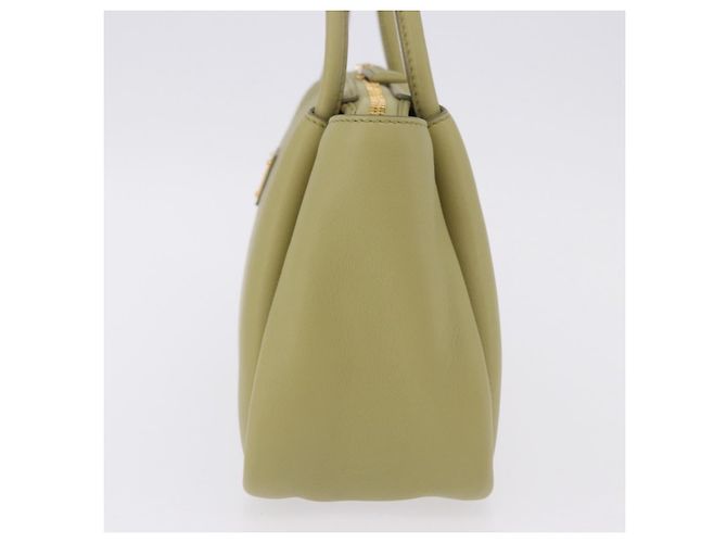 Borsa a tracolla PRADA Darling in pelle Verde Gold Auth 197336SAM D'oro - vista 3