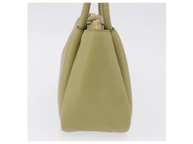Borsa a tracolla PRADA Darling in pelle Verde Gold Auth 197336SAM D'oro - vista 4