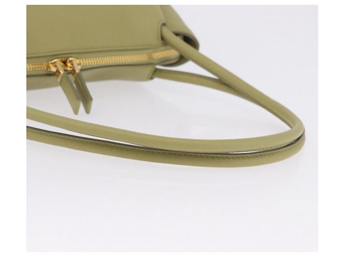 Borsa a tracolla PRADA Darling in pelle Verde Gold Auth 197336SAM D'oro - vista 7