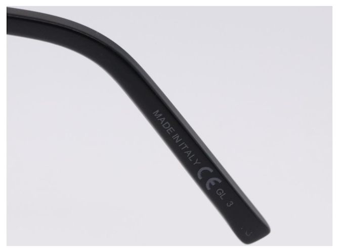 Occhiali da sole SAINT LAURENT Plastica Nero Argento Auth BA15311 - vista 14