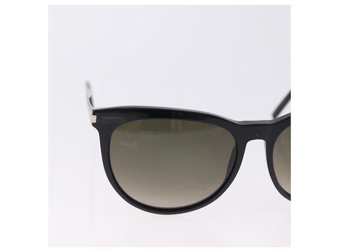 Occhiali da sole SAINT LAURENT Plastica Nero Argento Auth BA15311 - vista 4