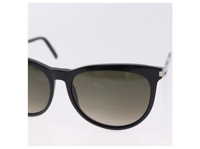 Occhiali da sole SAINT LAURENT Plastica Nero Argento Auth BA15311 - vista 5