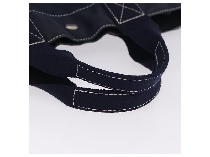 Hermès Borsa HERMES Fourre Tout MM Canvas Navy Silver Auth BA15383 Argento Blu navy - vista 7